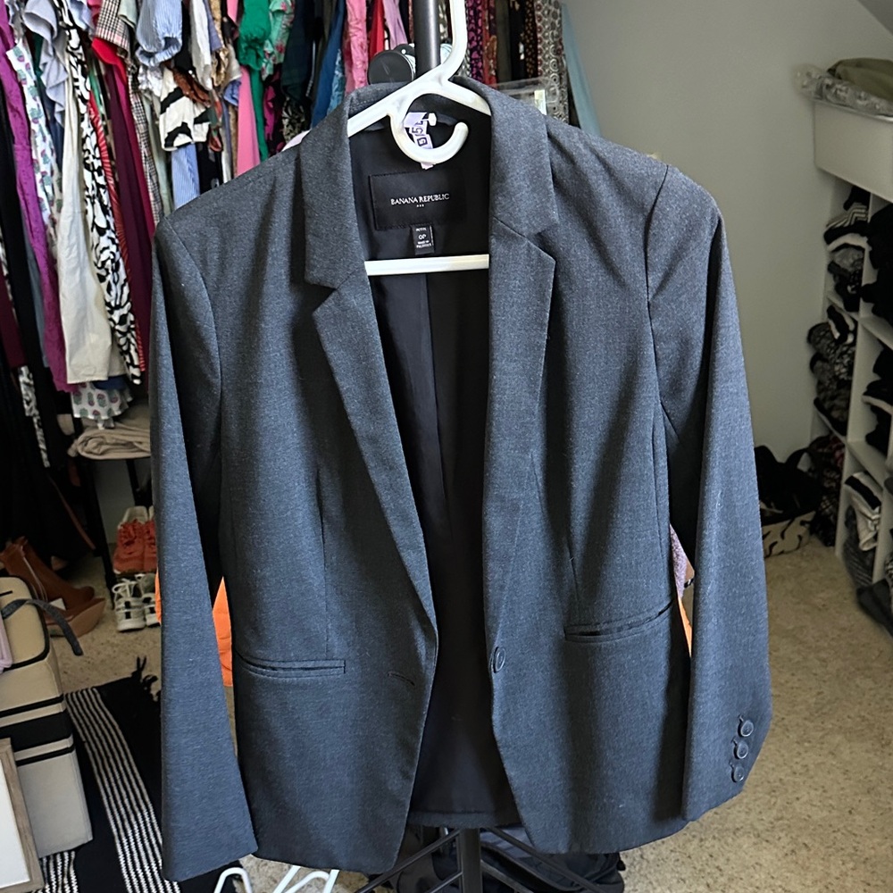 Banana Republic Gray Women's Blazer